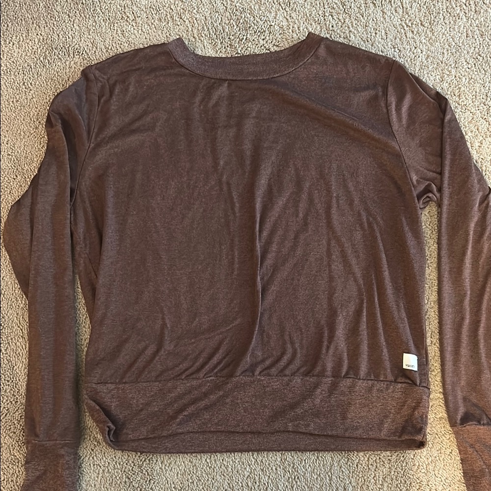 Vuori Brown Crewneck Sweater Soft and Versatile